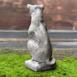 Large Sitting Cat Statue Concrete Kitty Figurine Outdoor Kitten Sculpture Cement Pet Ornament Memorial Decoration Garden Decor Yard Art - thumbnail 4