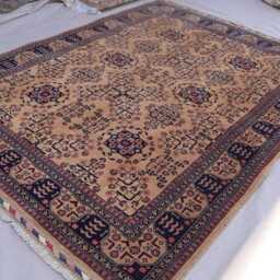 5x7 Terracotta Rug, Afghan Vintage Bukhara Rug, Handmade Wool Brown Turkmen Tribal Oriental Area Living Room Bedroom Rug - thumbnail 2