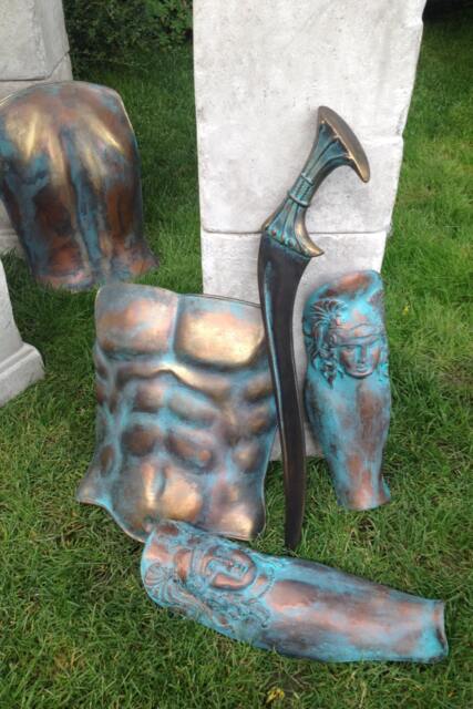 Fiberglass Greek Spartan Armor Set Helmet, Sword, Shield, Larp Cosplay - image 1