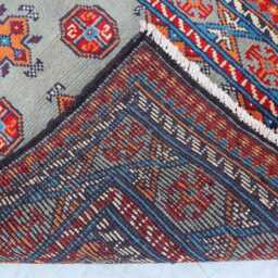 2'8x4'2 Ft Akhcha New Afghan Handmade Area Rug, High Pile Rug Turkmen Bokhara Rug Living Room Tribal Bedroom Office - thumbnail 4