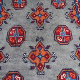 2'8x4'2 Ft Akhcha New Afghan Handmade Area Rug, High Pile Rug Turkmen Bokhara Rug Living Room Tribal Bedroom Office - thumbnail 3