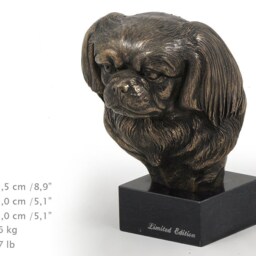 Tibetian Spaniel, Dog Marble Statue, Limited Edition, Artdog. Made Of Cold Cast Bronze. Solid, Perfect Gift. Limited Edition - thumbnail 4