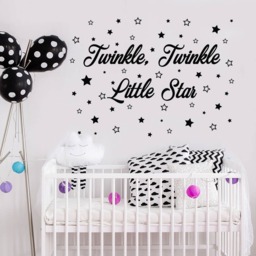 Twinkle Little Star Wall Decal, Nursery Decor Ma268 - thumbnail 1