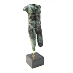 Bronze Sculpture Of Greek Male Torso Verdigris Patina - thumbnail 2