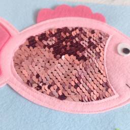 Montessori Quiet Book Page Felt Fish Activity Toy For Baby - thumbnail 4