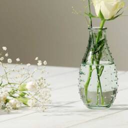 Botanical Glass Bud Vases Patterned Flower Bottles, Set Of 3 - thumbnail 3