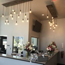 14 Pendant Wood Chandelier - Handmade To Order Custom Stain Colors Dining Room Lighting Rustic Modern Ceiling Light Fixture - thumbnail 2
