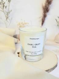 Earl Grey Tea Candle Vegan Soy Wax Cruelty Free Birthday Gift Christmas 8Oz Scented - thumbnail 1