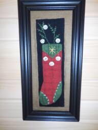 Waiting For Santa Stocking Wall Hanging