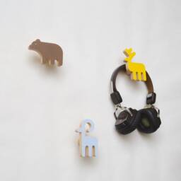 Forest Nursery Wall Decor Hooks, Woodland Art For Or Children Playroom, Wooden Hooks Kids - thumbnail 3