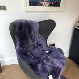 Lilac Sheepskin Rug , Genuine Sheepskin, Long Lilac Rug, Xl Fluffy Purple Interior Accessories - thumbnail 3