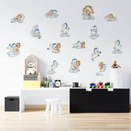 Children's Popular Characters Room Decorations Removable Wall Stickers Set Decal Home Decor Art Vinyl Mural Kids Interior Design - thumbnail 1