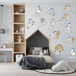 Children's Popular Characters Room Decorations Removable Wall Stickers Set Decal Home Decor Art Vinyl Mural Kids Interior Design - thumbnail 3