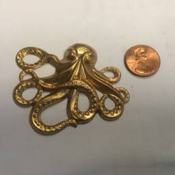 Brass 3D Octopus With Tons Of Detail - thumbnail 2