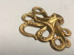 Brass 3D Octopus With Tons Of Detail - thumbnail 1