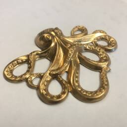 Brass 3D Octopus With Tons Of Detail - thumbnail 4