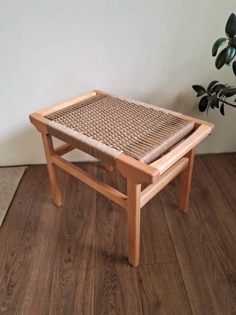 Bench With Wicker Seat. W61??D38??H46cm - image 1