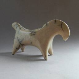 Ceramic Figurine - Horse, White Housewarming Gift, Raku Pottery, Gift For Her, Art, Home Decor, The Mantelpiece, Animals, Birthday - thumbnail 2