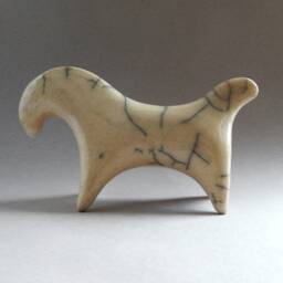 Ceramic Figurine - Horse, White Housewarming Gift, Raku Pottery, Gift For Her, Art, Home Decor, The Mantelpiece, Animals, Birthday - thumbnail 3