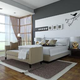 Large Wall Tree Branch Nursery Decal With Bird On 1113 - 4 Feet Wide - thumbnail 3
