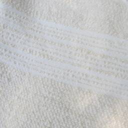 Luxury Bath Towel Hand Woven in Morocco With Berber Wool & Egyptian Cotton - Cream 180 X 95cm Bathroom, Interior - thumbnail 3