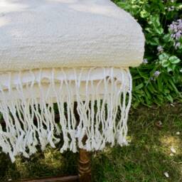Luxury Bath Towel Hand Woven in Morocco With Berber Wool & Egyptian Cotton - Cream 180 X 95cm Bathroom, Interior - thumbnail 4