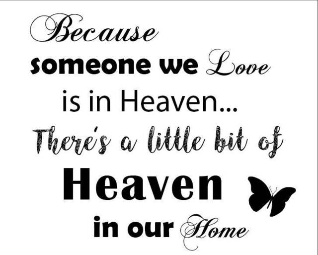 Heaven in Our Home Print, in Loving Memory Sign, Loved Ones Heaven Christmas Heaven, Remembrance, Home - image 1
