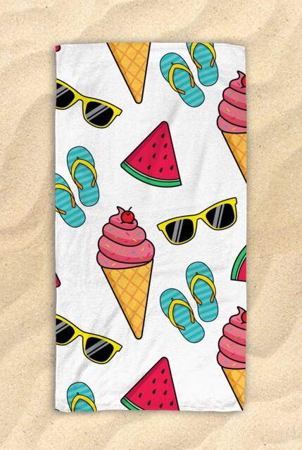 "Free Shipping Worldwide - Summer Themed Beach Towel Cute Watermelon Hit The in Style/Pool Party Gifts 30""x60" - image 1