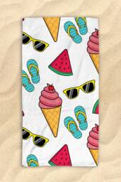 "Free Shipping Worldwide - Summer Themed Beach Towel Cute Watermelon Hit The in Style/Pool Party Gifts 30""x60"