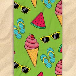 "Free Shipping Worldwide - Summer Themed Beach Towel Cute Watermelon Hit The in Style/Pool Party Gifts 30""x60" - thumbnail 2