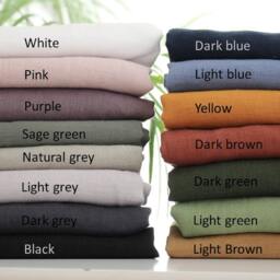 Organic Navy Blue Linen Bedding Set Fitted Sheet, Duvet Cover, Pillowcase, For Baybies, Toddlers, Kids - thumbnail 4