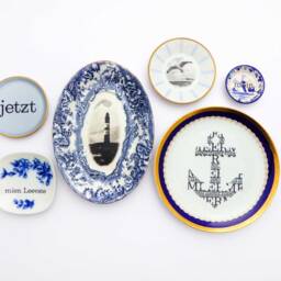 Wall Plate N??tzt Ja Nix Typo 11 cm Vintage Deko Deko Flowers Gold Edg Wall Hanging - thumbnail 3