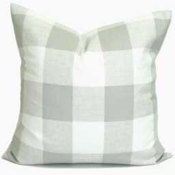 Gray Pillow Cover Sale, Farmhouse Covers For 20x20 Pillow, 18x18 16x16 All Sizes - thumbnail 2