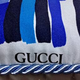 Brushstrokes Scarf Pillow - Blue - thumbnail 3