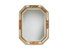 Mirror French Style Octagonal With Silver & Antique Gold Leaf - Made in Italy Baroque Wall Home Item # 5004 - thumbnail 1