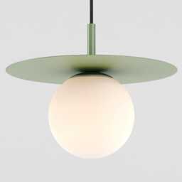 Zoe 3-Port Ceiling Pendant Hanging Light Olive Green Kitchen Island Fixture Disc Lamp Shade - thumbnail 3
