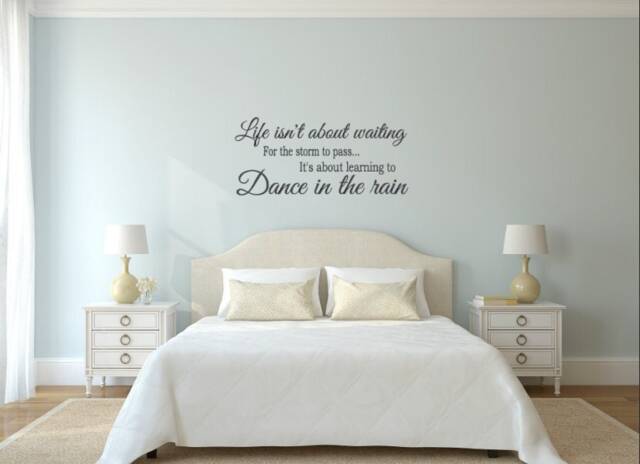 Life Isn't About Waiting For The Storm To Pass. It's Learning Dance in Rain. Vinyl Wall Decal - image 1