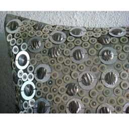 "Decorative Silver Euro Pillow Sham 24""x24""/26""x26" - thumbnail 3