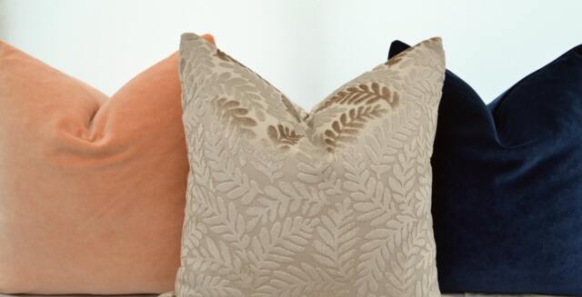Sand Velvet Pillow Cover, Beige Cover , Cream Hand Made For Couch Taupe Pillow Cover - image 1
