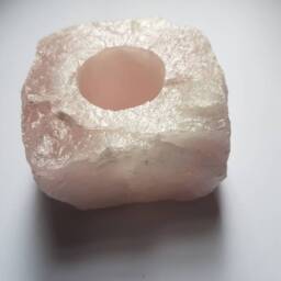 Rose Quartz Candle Holder - thumbnail 2