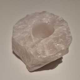 Rose Quartz Candle Holder - thumbnail 3