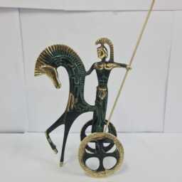 Handmade Achilles Chariot Sculpture, Ancient Greek Warrior - thumbnail 4