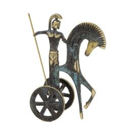 Handmade Achilles Chariot Sculpture, Ancient Greek Warrior - thumbnail 2
