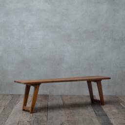 Reclaimed Teak Wood Bench Modern Entryway, Dining, Rustic Hallway, Living Room Or Bedroom Seating - thumbnail 3