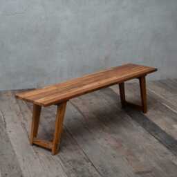 Reclaimed Teak Wood Bench Modern Entryway, Dining, Rustic Hallway, Living Room Or Bedroom Seating - thumbnail 2