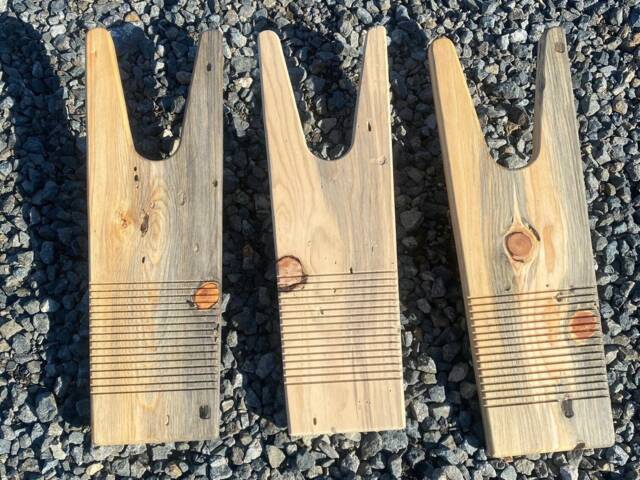 Boot Jack - Blue Stained Pine - image 1