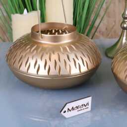 Mohra Set Of 2 Moroccan Gold Candle Lantern - thumbnail 2
