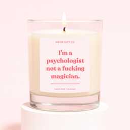 Psychologist Gifts - Funny Gift For A Not Magician Candle Label
