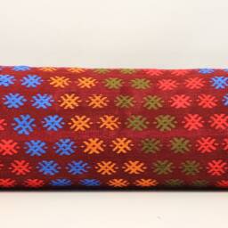 King Kilim Lumbar Pillow Cover - 14x48 Inch, Turkish Woven Design - thumbnail 2
