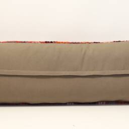 King Kilim Lumbar Pillow Cover - 14x48 Inch, Turkish Woven Design - thumbnail 4